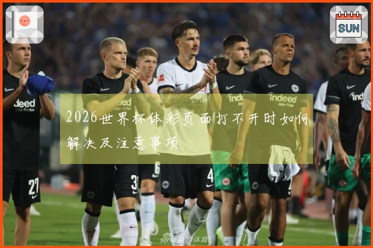 2026世界杯体彩页面打不开时如何解决及注意事项